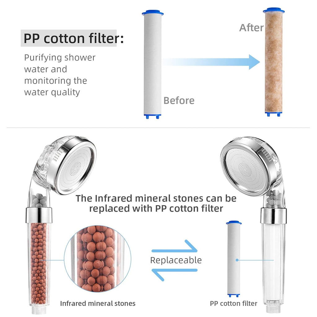 Stone shower head