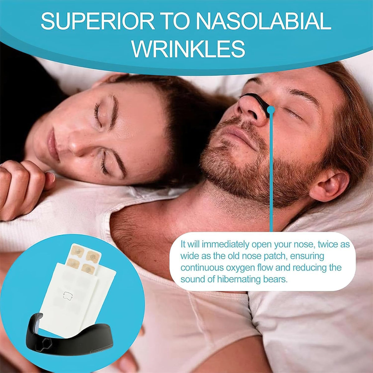 Magnetic Nasal Strips for Breathing | Anti Snoring Nose Clip