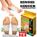 Kinoki Detox Foot Pads - Ginger & Salt Adhesive Patches for Foot Care